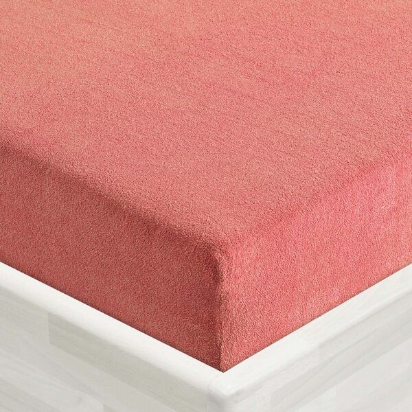 Froté napínací prostěradlo FR-001 Korálové 90 x 200 - výška 20 cm