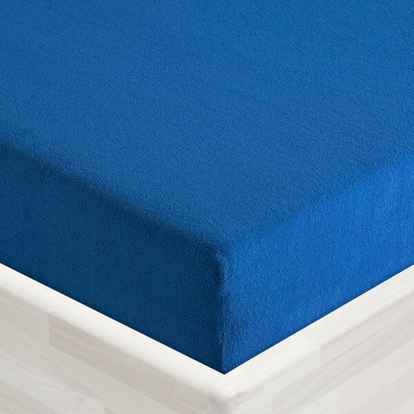Froté napínací prostěradlo FR-016 Modré 90 x 200 - výška 20 cm