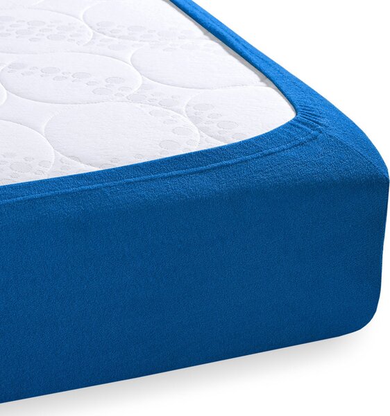 Froté napínací prostěradlo FR-016 Modré 90 x 200 - výška 20 cm