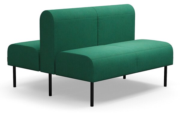 AJ Produkty Modulární sedačka VARIETY, oboustranná, 2místná, potahová látka Blues CSII, zeleno-tyrkysová
