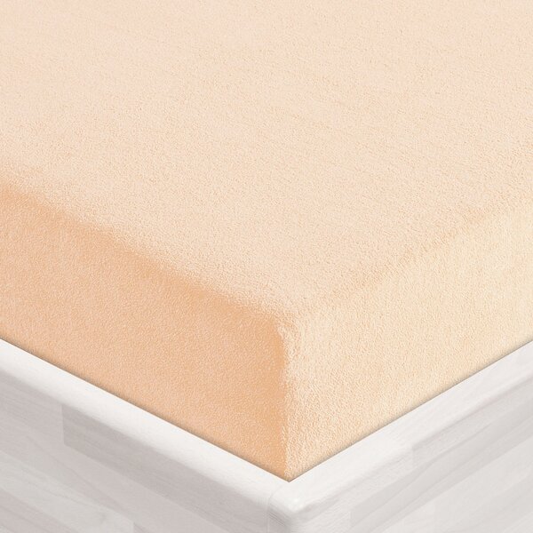 Froté napínací prostěradlo FR-021 Pudrové 90 x 200 - výška 20 cm