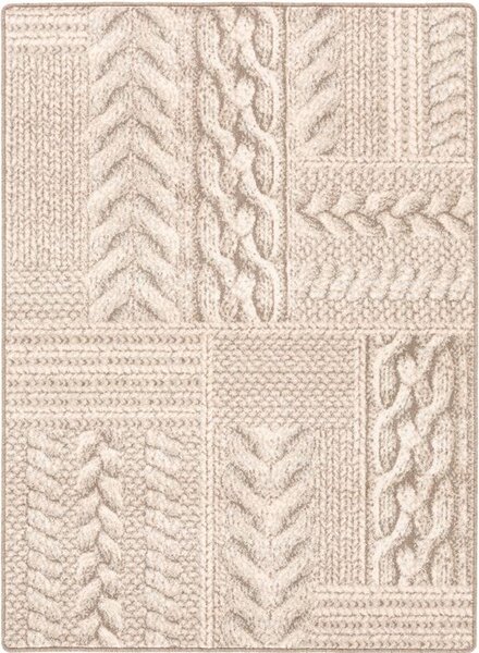 Kusový koberec vlněný Agnella Isfahan M Kadesz Popiel béžový šedý Rozměr: 133x180 cm