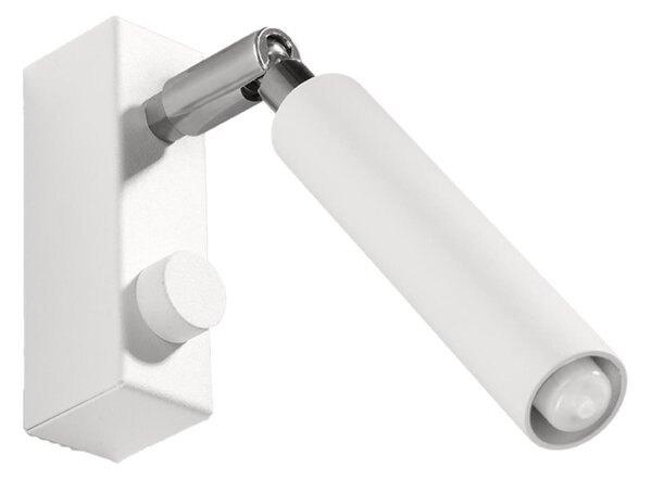 Nástěnné svítidlo Eyetech, 1x bílé kovové stínítko, (možnost polohování)