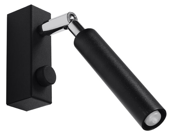 Nástěnné svítidlo Eyetech, 1x černé kovové stínítko, (možnost polohování)