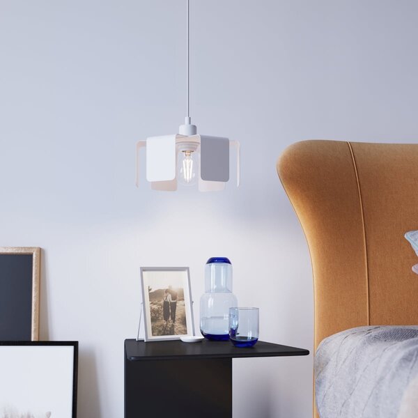 Stolní lampa Incline, bílé tělo svítidla