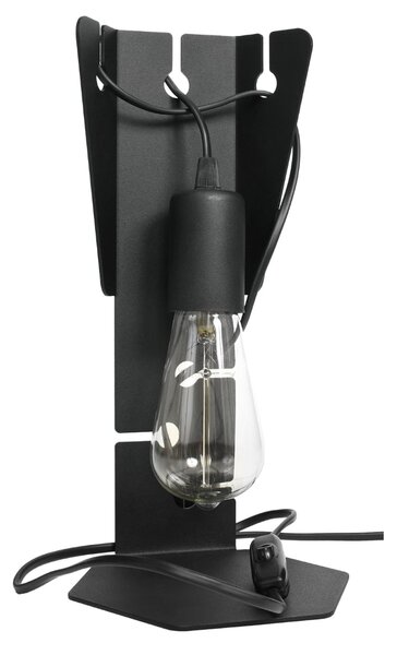 Stolní lampa Arby, černé tělo svítidla