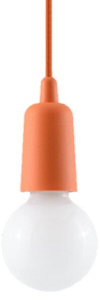 Závěsné svítidlo Diego 1, oranžové tělo svítidla