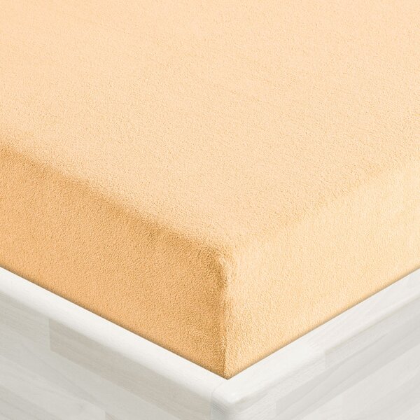 Dětské froté napínací prostěradlo do postýlky FR-004 Meruňkové 60 x 120 x 10 cm - do postýlky