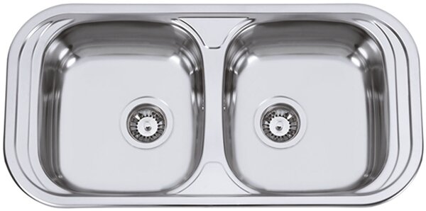 Nerezový dřez Sinks SEVILLA 860 DUO V 0,6mm matný