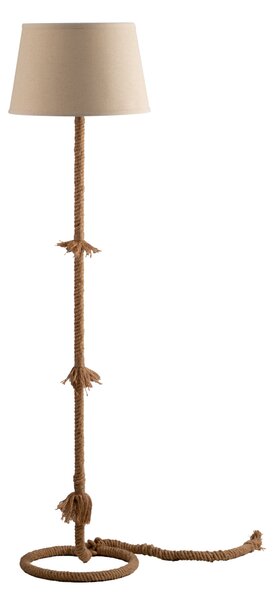 Rustikální lampa z konopného provazu