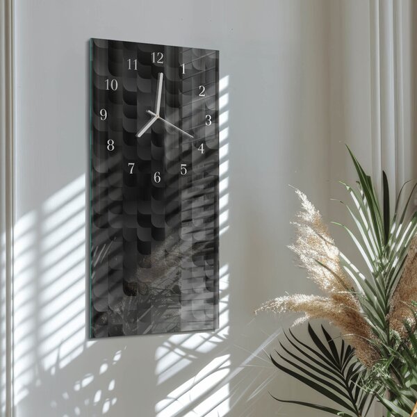 Skleněné hodiny vertikální Měřítko zsppb-30x60-00083695