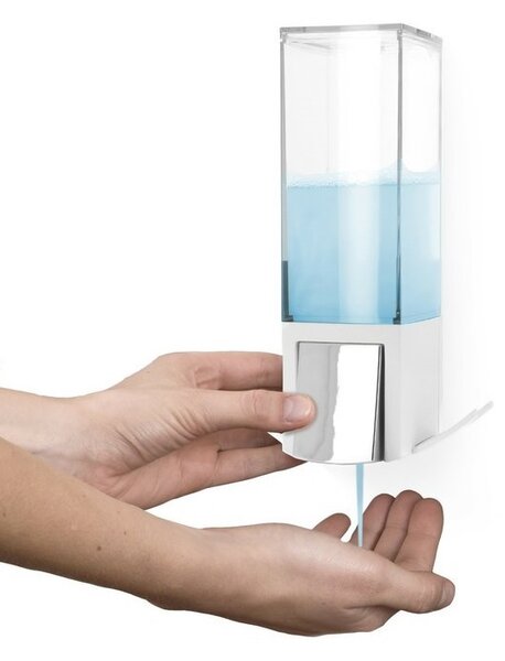 Dávkovač mýdla Compactor Edge, 500 ml, bílá