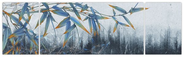 Obraz - Bambus na zdi (170x50 cm)