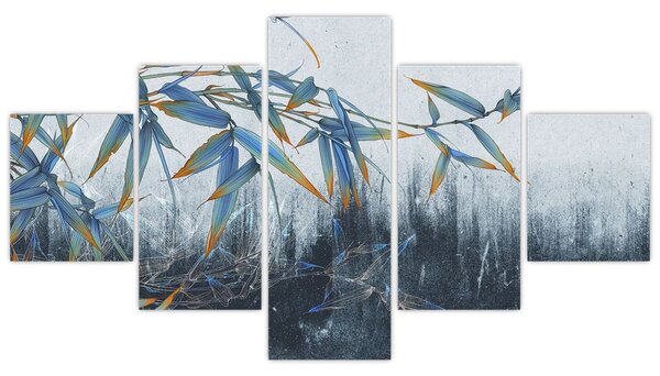 Obraz - Bambus na zdi (125x70 cm)