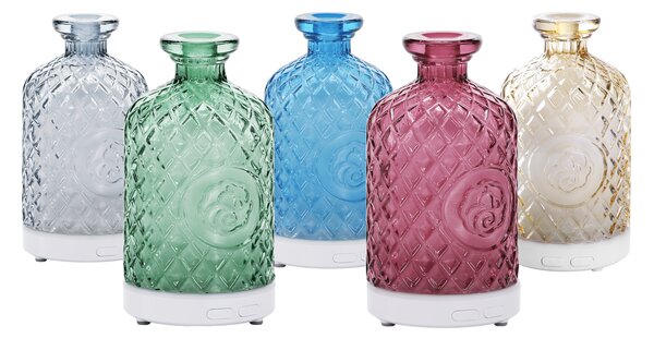 KONDELA Ultrazvukový aroma difuzér, růžový, GILI