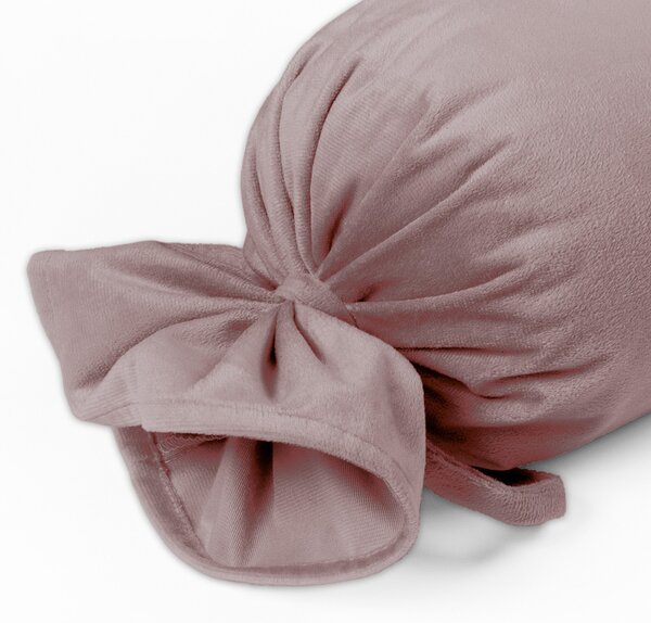 Biante Sametový polštář válec bonbon Velvet Premium SVP-002 Starorůžový 15x40 cm