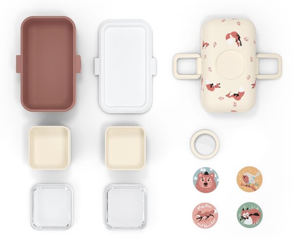 Svačinový box Monbento Tresor Cinnamon Fox 750 ml