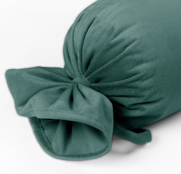 Biante Sametový polštář válec bonbon Velvet Premium SVP-022 Ledově zelený 15x40 cm
