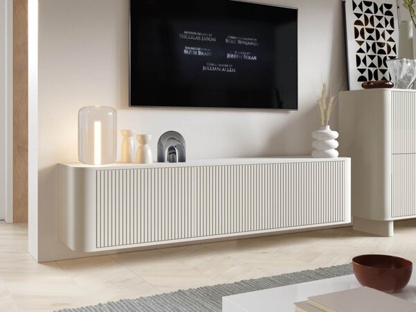 Závěsný TV stolek Trenza 180 cm - Kašmír