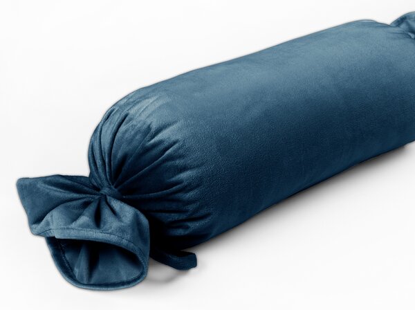 Biante Sametový polštář válec bonbon Velvet Premium SVP-028 Petrolejově modrý 15x40 cm
