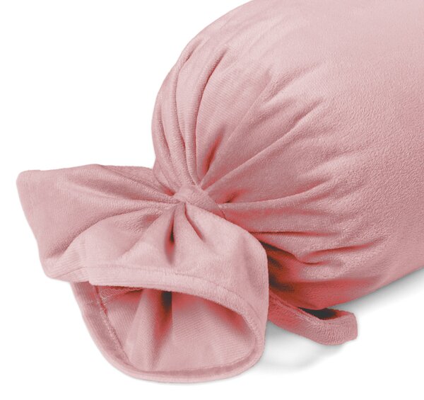 Biante Sametový polštář válec bonbon Velvet Premium SVP-033 Starorůžový 15x40 cm
