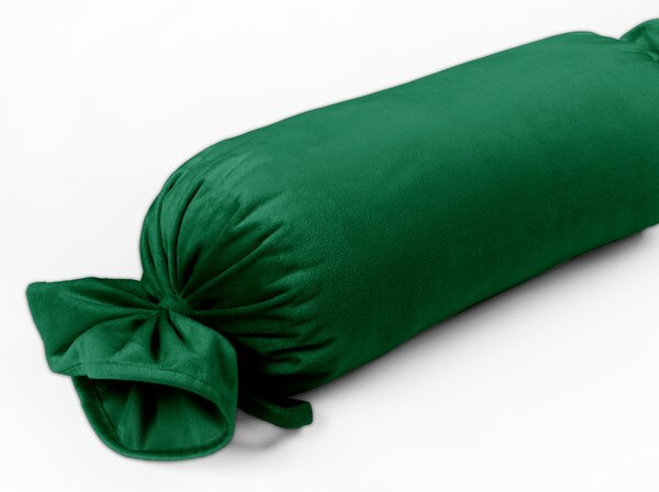 Biante Sametový polštář válec bonbon Velvet Premium SVP-032 Zelený 15x40 cm