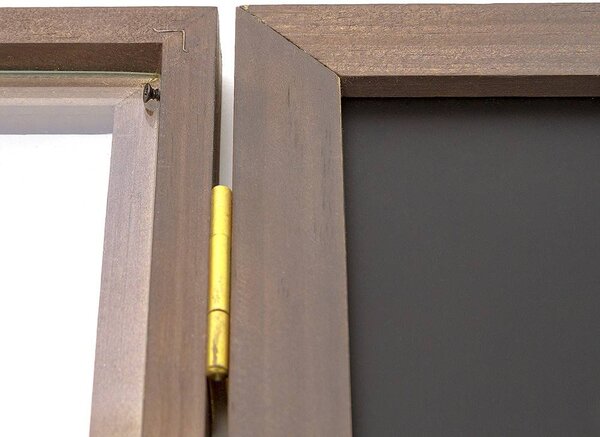Dřevěná magnetická vitrína A3, černá