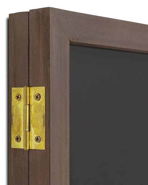 Dřevěná magnetická vitrína A3, černá
