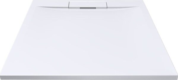 Mereo Čtvercová sprchová vanička s hranatým krytem sif., 80x80x3 cm, vč. sif., bez nožiček, litý mramor CV41KS