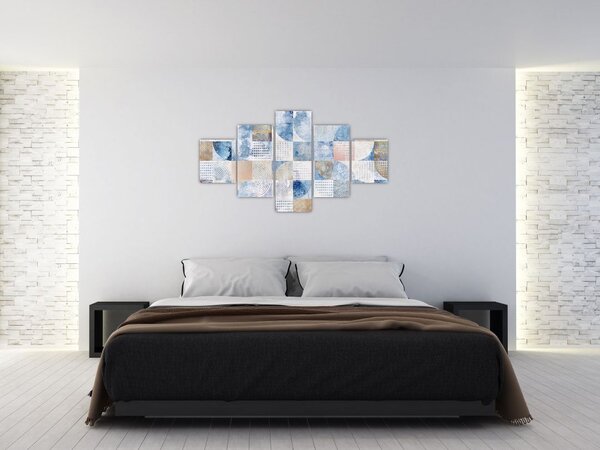 Obraz - Geometrické tvary na zdi (125x70 cm)