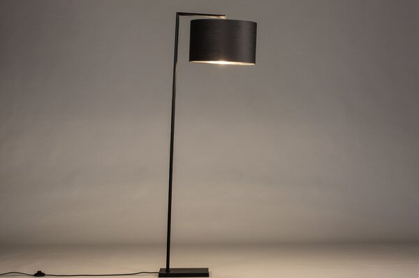 Stojací designová lampa Pallas Black and Silver (LMD)