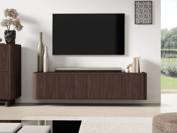 Závěsný TV stolek Trenza 180 cm - Ořech