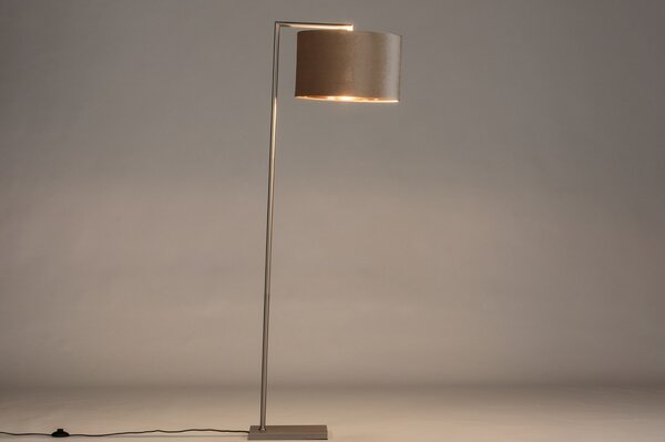 Stojací designová lampa Pallas Taupe Steel (LMD)
