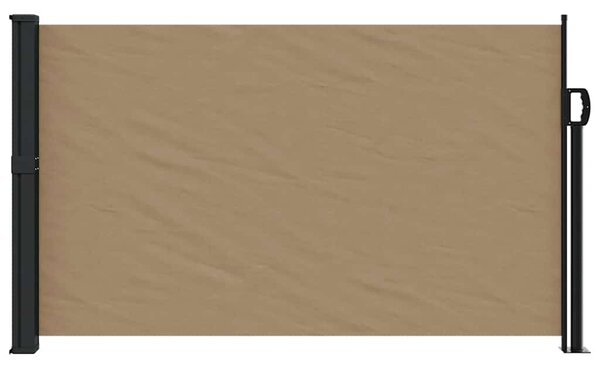 Zatahovací boční markýza taupe 120 x 600 cm