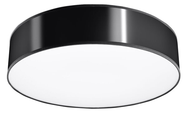 Stropní svítidlo Arena, 1x černé plastové stínítko, (bílý plast), (fi 45 cm)
