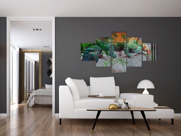 Obraz - Chameleon (125x70 cm)