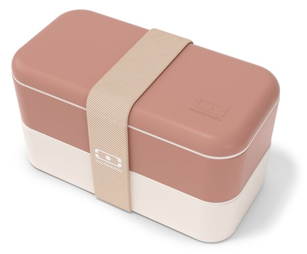Svačinový box Monbento Original Pink/Moka 1 l