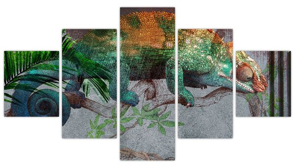 Obraz - Chameleon (125x70 cm)