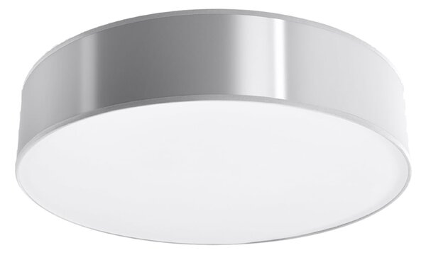 Stropní svítidlo Arena, 1x šedé plastové stínítko, (bílý plast), (fi 55 cm)