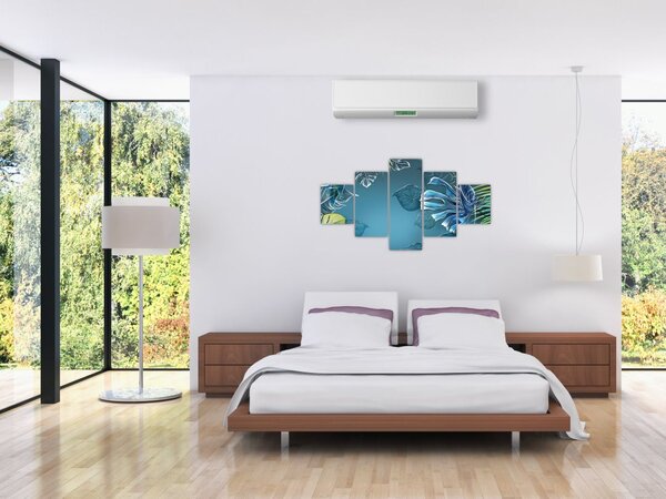 Obraz - Listy tropických rostlin (125x70 cm)