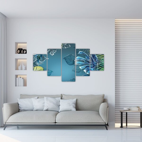 Obraz - Listy tropických rostlin (125x70 cm)