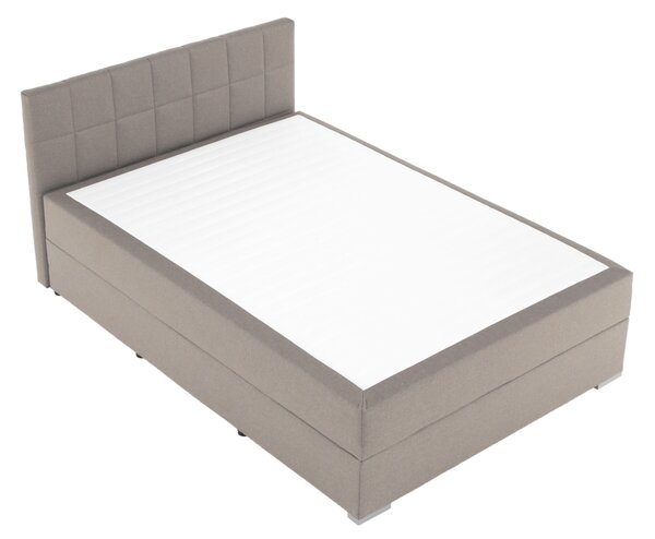 KONDELA Boxspringová postel 140x200, šedohnědá TAUPE, FERATA TV KOMFORT