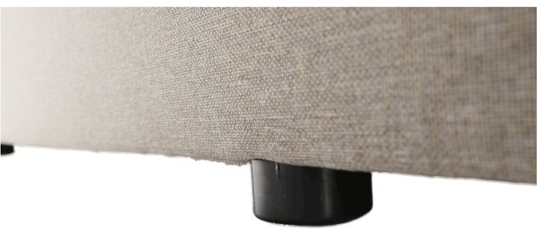 KONDELA Boxspringová postel 140x200, šedohnědá TAUPE, FERATA TV KOMFORT