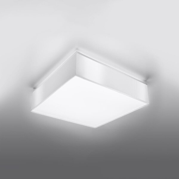 Stropní svítidlo Horus, 1x bílé plastové stínítko, (bílý plast), (55 cm)