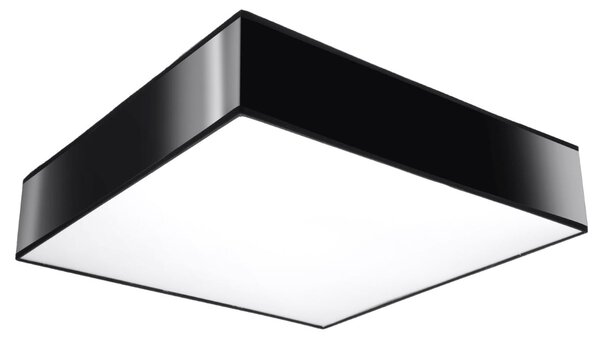 Stropní svítidlo Horus, 1x černé plastové stínítko, (bílý plast), (45 cm)