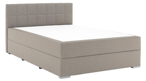 KONDELA Boxspringová postel 140x200, šedohnědá TAUPE, FERATA TV KOMFORT