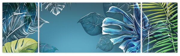 Obraz - Listy tropických rostlin (170x50 cm)