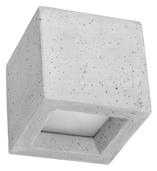 Nástěnné svítidlo Leo, 1x betonové stínidlo