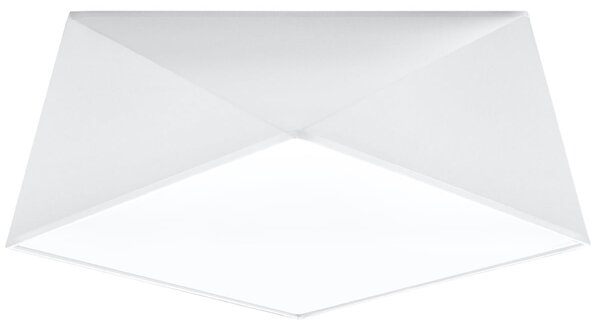 Stropní svítidlo Hexa, 1x bílé plastové stínítko, (bílý plast), (35 cm)