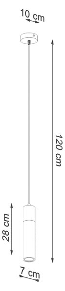 Závěsné svítidlo Zane, 1x dřevěné/betonové stínítko